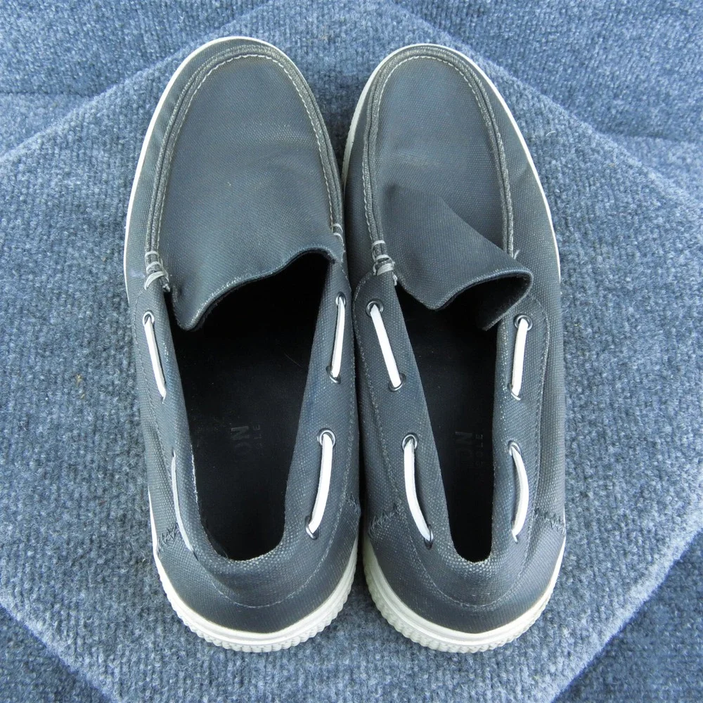 Kenneth Cole Reaction Ankir Men Boat Shoe Gray Fabric Slip On‎ Size 11 Medium
